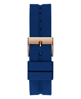 Guess Women's Multi-Function Blue Silicone Watch 34mm