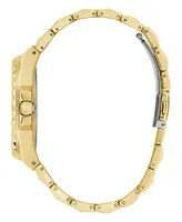 Guess Men's Analog Gold-Tone Stainless Steel Watch 42mm - Gold