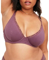 Adore Me Plus Size Noraeen Unlined Plunge Bra