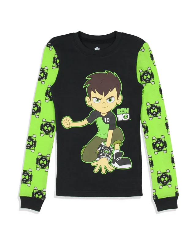 Ben 10 Boys' Cartoon TV Series Omnitrix Characters Aliens Sleep Pajama Set (10/12)