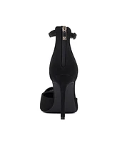 Women's Mandell- Ankle Strap- Flower Decor- Pointy Heels Pump