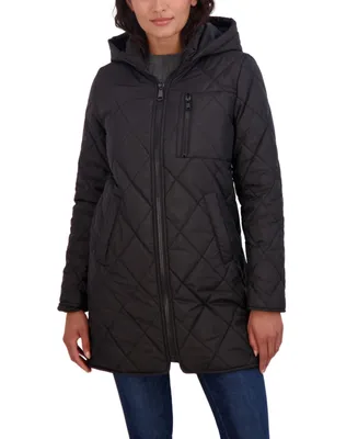 Sebby Juniors' 3/4 Quilted Jacket with Hood