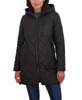 Sebby Juniors' 3/4 Quilted Jacket with Hood