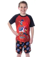 Beyblade Boys Burst Surge Hikaru and Hyuga T-Shirt Shorts Pajama Set