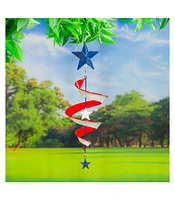 Evergreen 24"H Twirler, Stars and Stripes Spinner