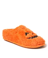 Dearfoams Men's Unisex Jack-o-Lantern Halloween Pumpkin Slipper