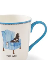 Kit Kemp for Spode Doodles Top Dog Mug