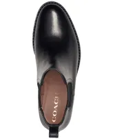 Coach Women's Maeve Sculpted C Leather Chelsea Booties