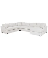 Nightford 148" 4-Pc. Fabric Chaise Sectional, Created for Macy's