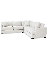 Nightford 111" 3-Pc. Fabric L Sectional, Created for Macy's
