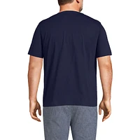 Lands' End Big & Tall Short Sleeve Super-t Henley T-Shirt