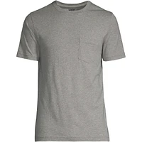 Lands' End Men's Short Sleeve Cotton Supima Tee With Pocket