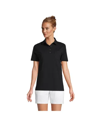 Lands' End Women's Short Sleeve Super T Polo Shirt