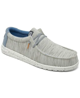 Hey Dude Men's Wally Jersey Casual Moccasin Sneakers from Finish Line