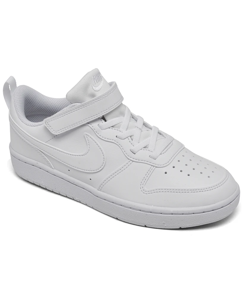 Nike Little Kids Court Borough Low Recraft Adjustable Strap Casual Sneakers From Finish Line