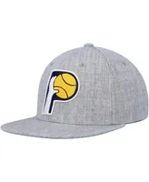 Men's Mitchell & Ness Heather Gray Indiana Pacers Hardwood Classics 2.0 Snapback Hat