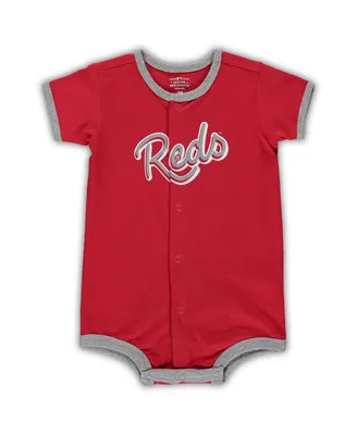 Infant Boys and Girls Red Cincinnati Reds Power Hitter Romper