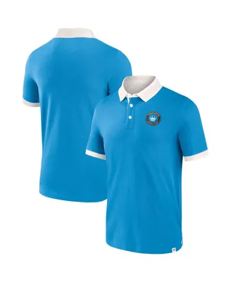 Men's Fanatics Blue Charlotte Fc Second Period Polo Shirt