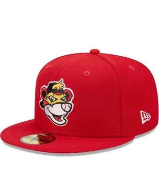 Men's New Era Red Indianapolis Indians Marvel x Minor League 59FIFTY Fitted Hat