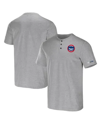 Men's Darius Rucker Collection by Fanatics Heather Gray Chicago Cubs Henley T-shirt