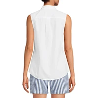 Lands' End Women's No Iron Sleeveless Shirt