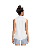 Lands' End Women's No Iron Sleeveless Shirt