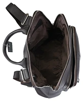 Mancini Pebbled Collection Brigette Leather Backpack