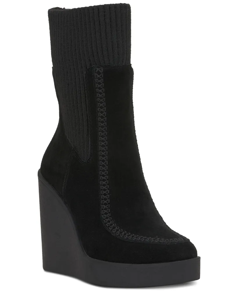 wedge sock bootie