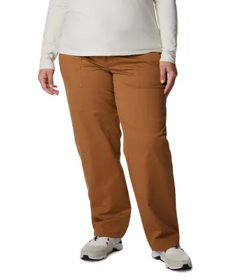 Columbia Plus Size Holly Hideaway Mid-Rise Button-Fly Pants