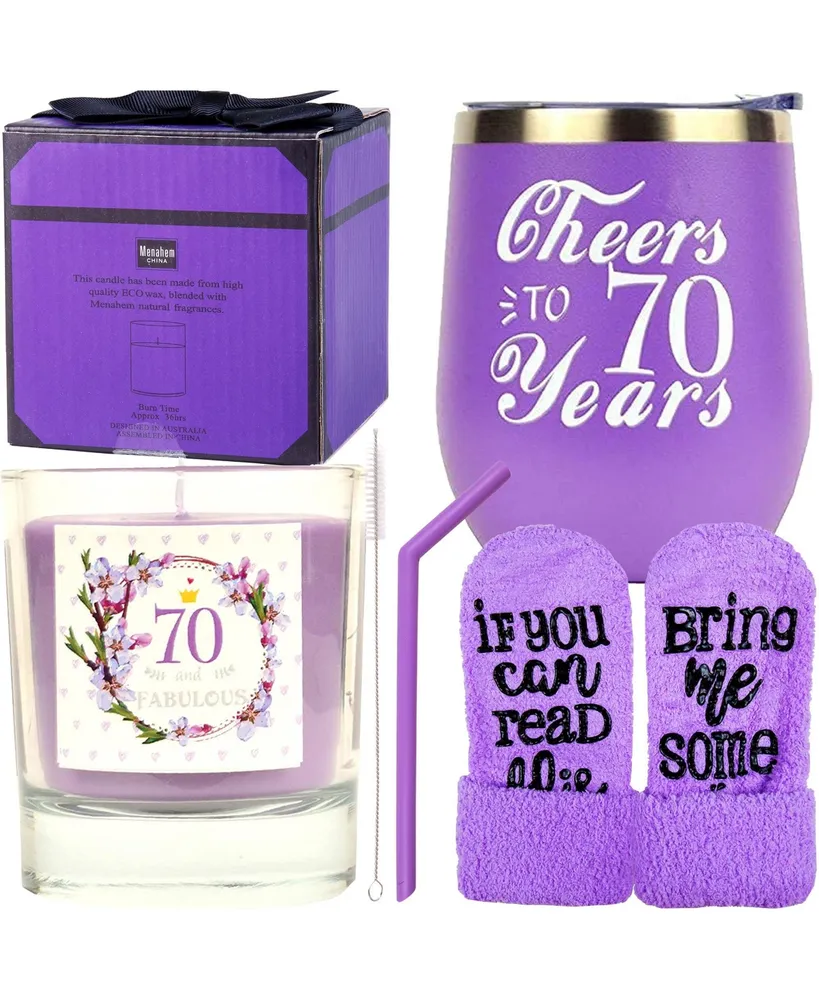 Meant2tobe 70th Birthday Gift Tumbler for Women, Cheers to 70 Years, Celebrate 70 Years Old with Stylish Tumbler, Perfect for Birthday Decorations and