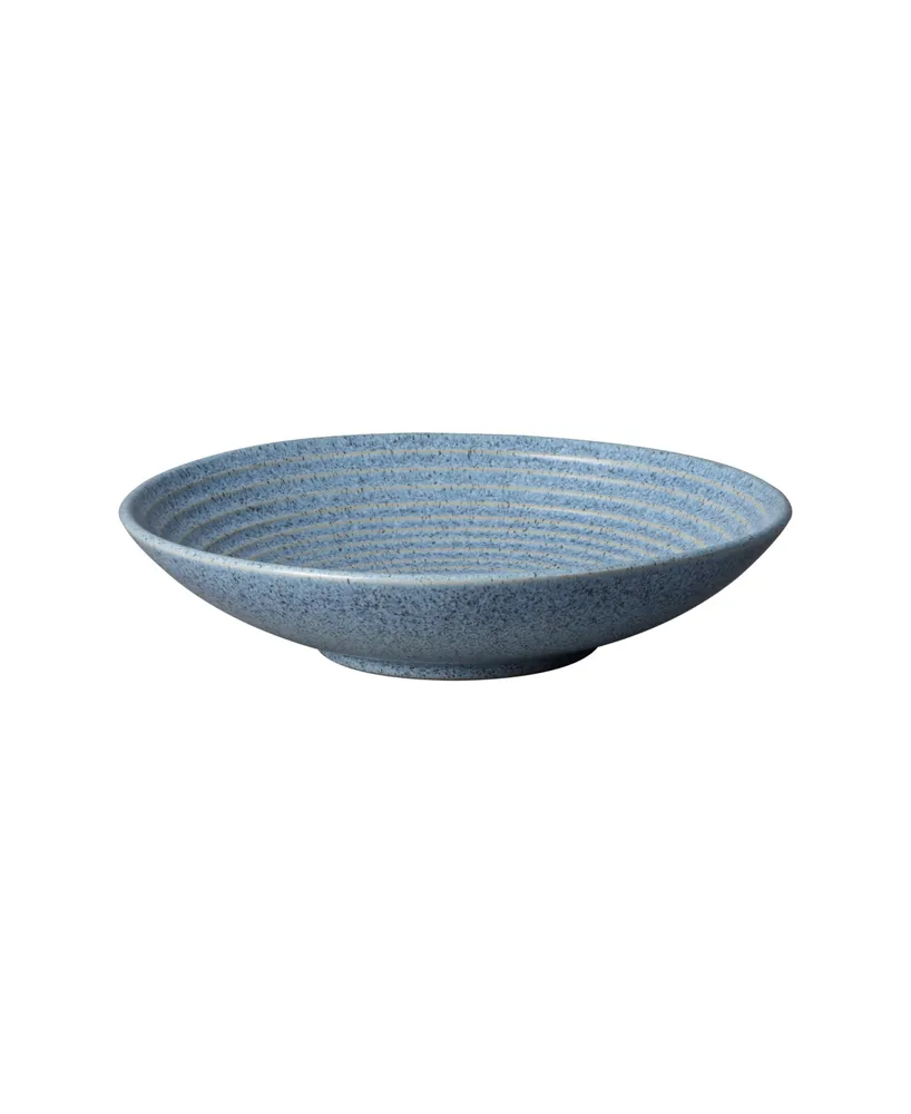 Denby Studio Blue Flint Medium Ridged Bowl