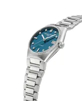 Frederique Constant Women's Swiss Automatic Highlife Diamond (5/8 ct. t.w.) Stainless Steel Bracelet Watch 34mm
