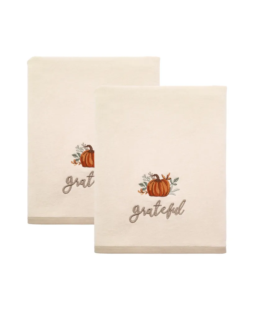 Avanti Grateful Patch Harvest Cotton 2-Pc. Bath Towel Set, 27" x 50"