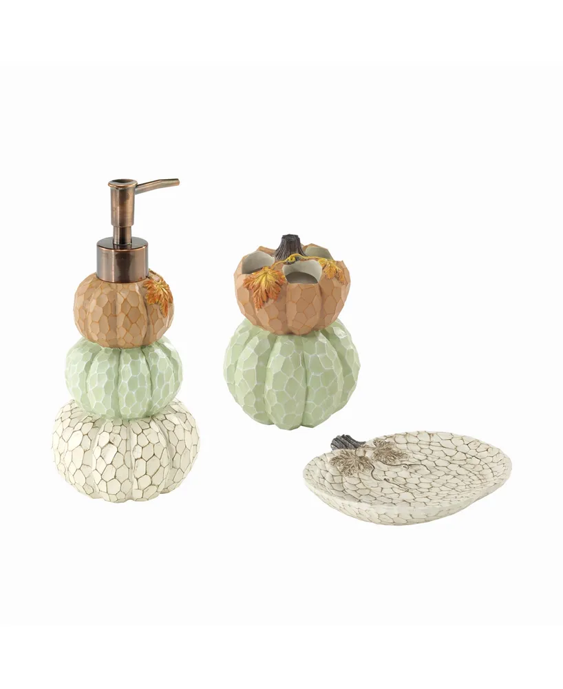 Avanti Grateful Patch Harvest Resin 3-Pc. Bath Accessory Set