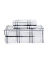 London Fog Super Soft Cotton Flannel 3 Piece Sheet Set, Twin