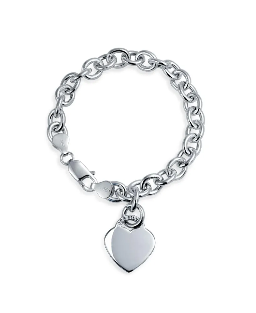 Women 925 Sterling Silver Charm Bracelet Jewelry