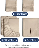5 Piece Microfiber Sheet Set - Split King