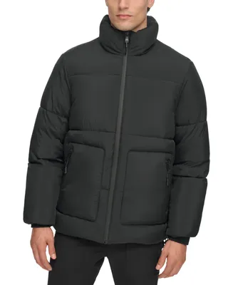 Dkny Men's Refined Quilted Full-Zip Stand Collar Puffer Jacket