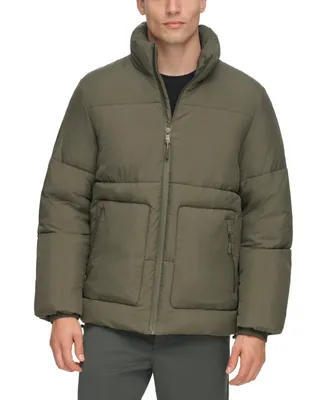 Dkny Men's Refined Quilted Full-Zip Stand Collar Puffer Jacket