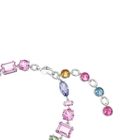 Swarovski Rhodium-Plated Multicolor Crystal Flex Bracelet