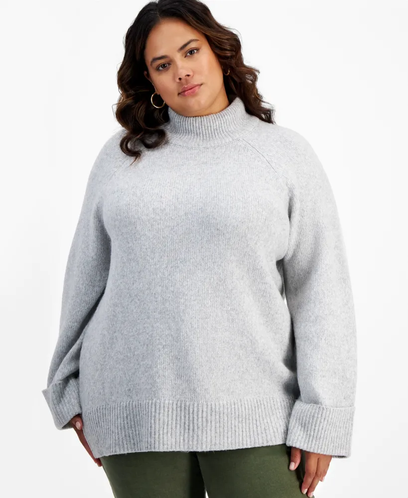 And Now This Oversized Mock-Neck Sweater