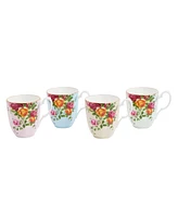 Royal Albert Old Country Roses Mug 13.5 Fluid oz, 4 Piece Set, Service for 4