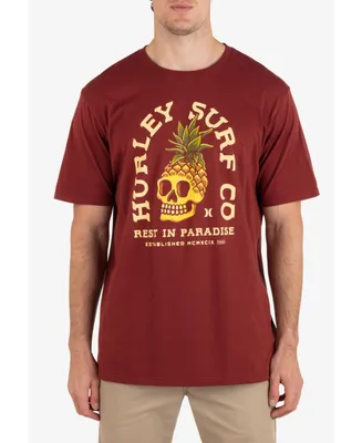 Hurley Men's Everyday Pineapple Skull Short Sleeve T-shirt