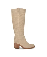 Nine West Women's Hecee Block Heel Round Toe Knee High Boots