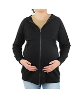 Indigo Poppy Maternity Hoodie