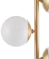 Ink+Ivy Holloway 3-Globe Light Floor Lamp with Marble Base
