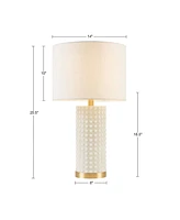 Ink+Ivy Grace Ivy Textured Dot Table Lamp