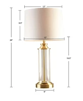 510 Design Clarity Glass Cylinder Table Lamp Set of 2