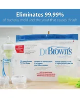Dr. Browns Microwave Steam Sterilizer Bags for Baby Bottles & Parts, 5 Pack - Assorted Pre