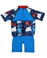 Splash About Toddler Boys Sea Printed Sleeved Floatsuit